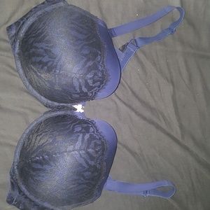 NWOT 42DDD TORRID balconette bra, navy and black